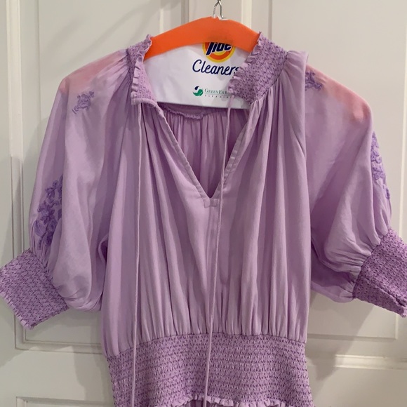 Paraiso Fiorella Dress roller rabbit purple dress size xs NWOT - Picture 4 of 5